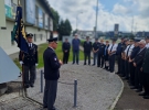 Dvig zastave pri spominskem obeležju pri Gorjancu na Brezovici