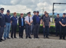 Dvig zastave pri spominskem obeležju pri Gorjancu na Brezovici